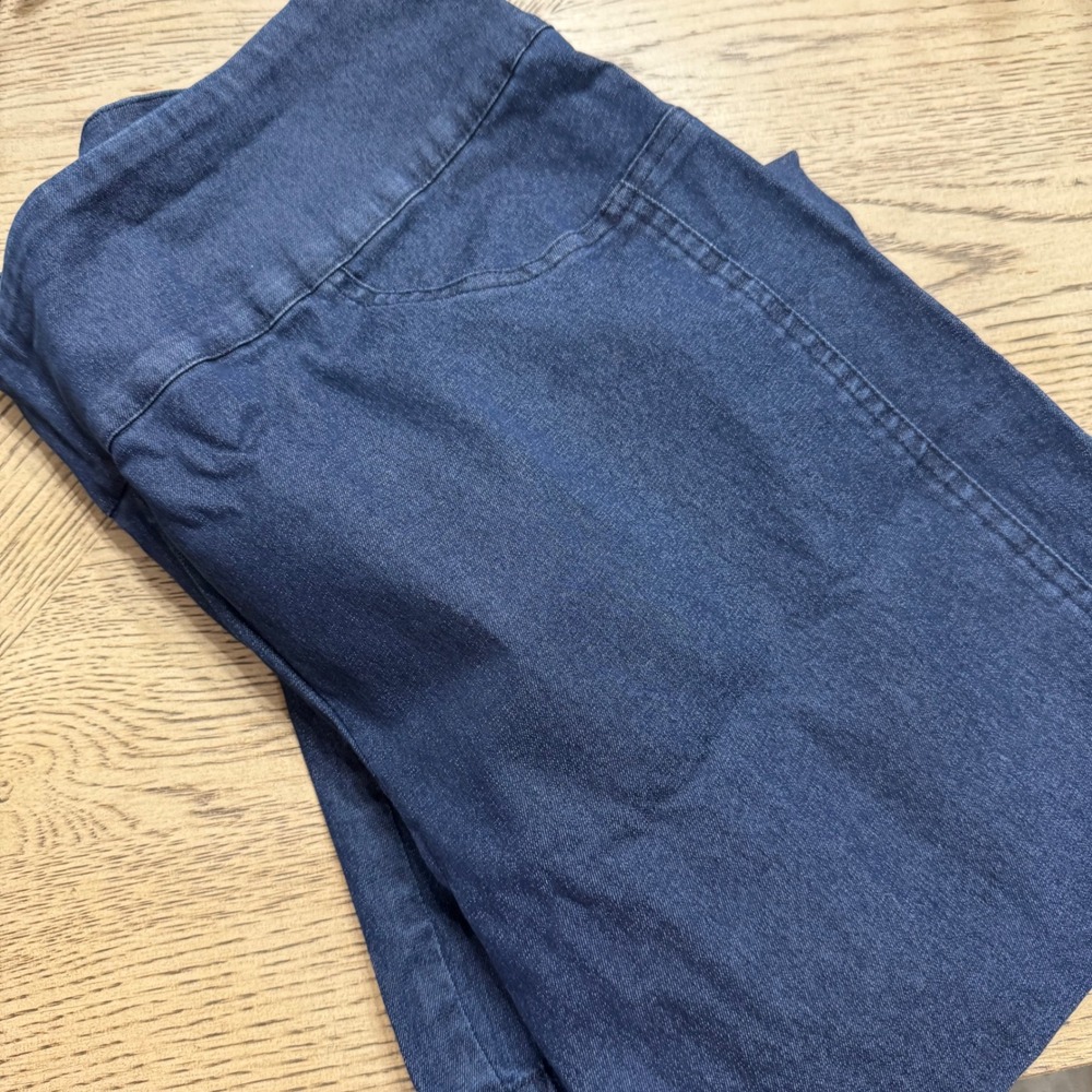 ELLIOT LAUREN Denim Jeans Women's Size 14 Blue‎ Stretch Pull-On Pants